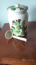 Ceramica Leccese(Salento)decor.Fico D'India,c/mest