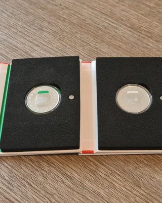 Trittico monete 5 euro Nutella fdc
