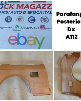 Parafango posteriore dx Autobianchi a112 nuovo del