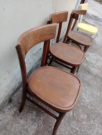 sedie vintage in legno 