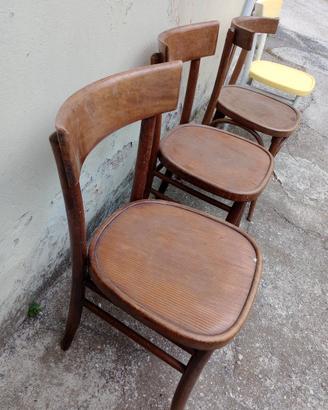 sedie vintage in legno 