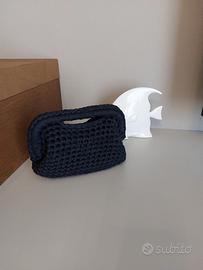 borda clutch blu navy