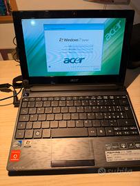 Acer mini po 10,1" aspire One D260 funzionante