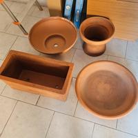 3 Vasi in terracotta made in Italy