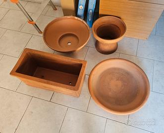 3 Vasi in terracotta made in Italy