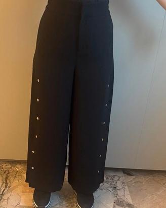 pantalone nero largo