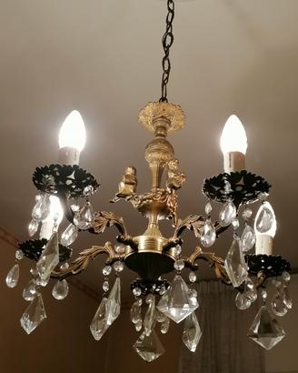 Lampadario a gocce antico