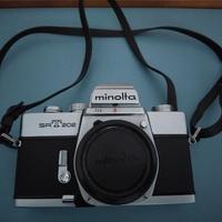 Macchina foto Minolta  srT202 e teleobiettivi