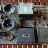 Impianto audio auto Hertz alpine sub amplificatore