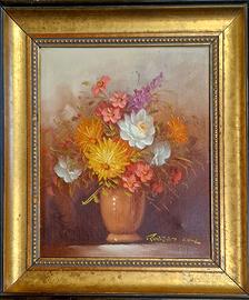 Quadro decorativo con una natura morta floreale