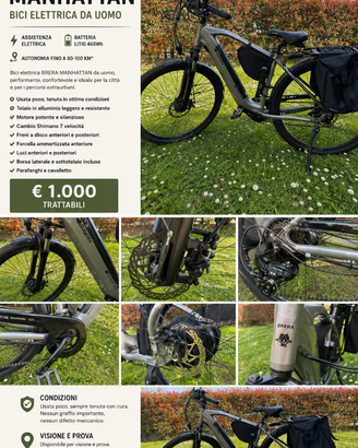 BRERA MANHATTAN – BICI ELETTRICA DA UOMO