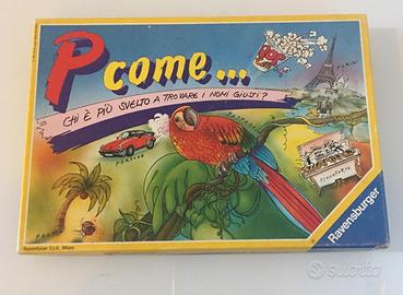 P come Ravensburger Gioco Nomi cose città animali