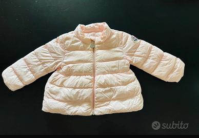 Piumino Moncler rosa bimba 3-6 mesi