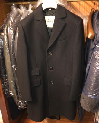 Capotto uomo lana nero Burberry