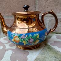 Antica Teiera Staffordshire Copper Luster Teapot i