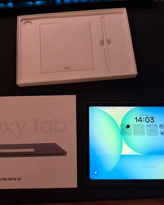 Samsung galaxy Tab S10 FE 5G 256Gb +keyboard cover