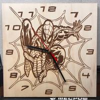 OROLOGIO DA PARETE MIS. 30X30 SPIDERMAN HANDMADE