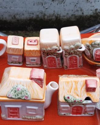 Servizio da colazione in ceramica vintage