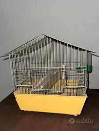 Gabbia per uccellini con accessori