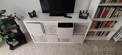 Mobiletto soggiorno Ikea Kallax porta oggetti o bi