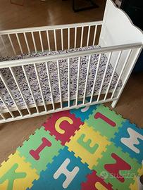 Lettino Marsell – Bianco (con materasso)