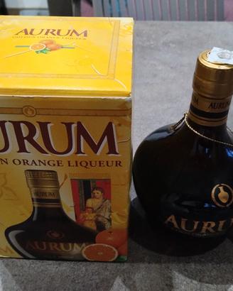 Bottiglia Aurum scatolato anni 80