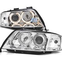 FARI XENON AUDI A6 4B 97-01 ANGEL EYES FONDO CROMA