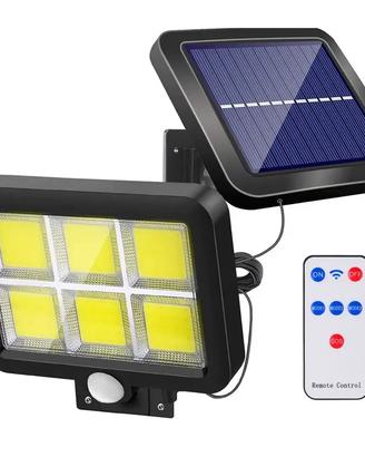 faretto led con panello solare