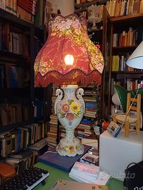 grande lampada in porcellana 