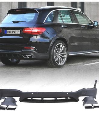 DIFUSORE MERCEDES GLC X253 SUV 15-18 LOOK AMG GLC6
