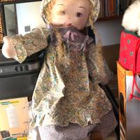 Bambola di pezza vintage 50 cm+Ceramica 10 cm