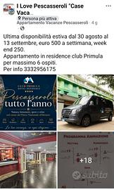 Pescasseroli ultime disponibilità estate 2026