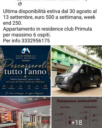 Pescasseroli ultime disponibilità estate 2026