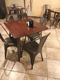 tavoli ferro e legno