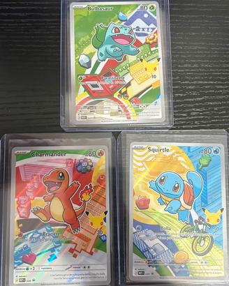 Charmander Squirtle Bulbasaur MEP 037 038 039 ITA