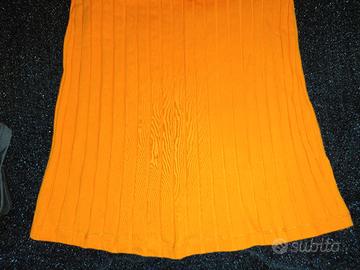 Vestito Arancione a costine 