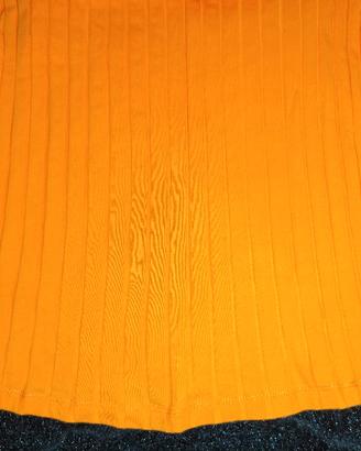 Vestito Arancione a costine 