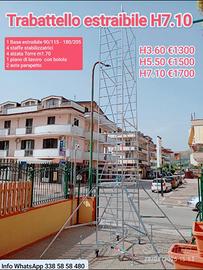 Trabattello alto 7.10 base regolabile