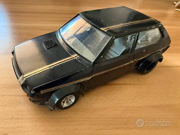Macchina modellino auto abarth nera burago vintage
