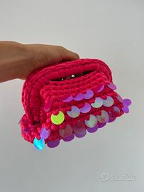 Clutch bag con paillettes