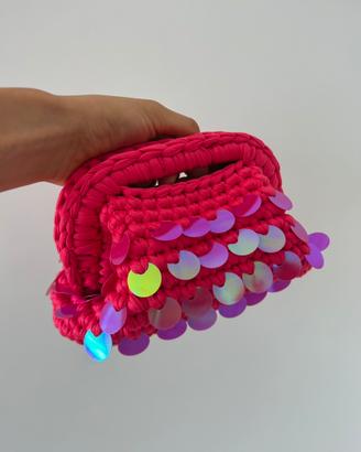 Clutch bag con paillettes