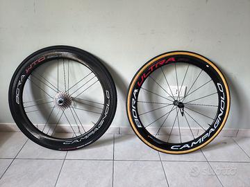 coppia ruote 60/50 mm tubolari/tubless rimbrake