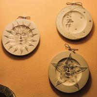  Set 3 Piatti Parete ABRUZZOVASI - Sole Luna Stel