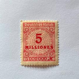 Francobollo Germania Impero Tedesco 5 milioni