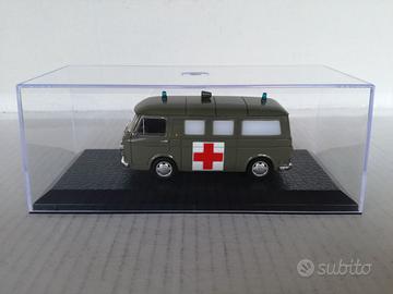 MODELLO FIAT 238 AMBULANZA POLIZIA IN TECA