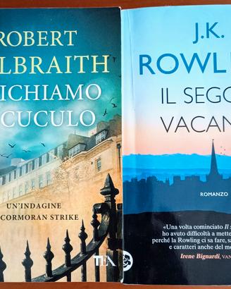 ✴️Set 2 romanzi gialli di J.K.Rowling 