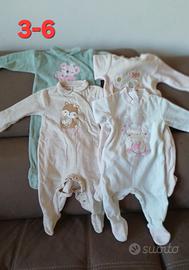 Set n. 4 tutine bimba tg 3-6 cm 62 