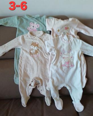 Set n. 4 tutine bimba tg 3-6 cm 62 