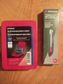 set punte legno/muro + taglierino