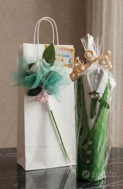 Bottiglia di vino vestita